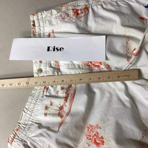 Polo Ralph Lauren Mens Shorts L White Tropical Island Surf Teddy Bear Hula Dance - Picture 14 of 15